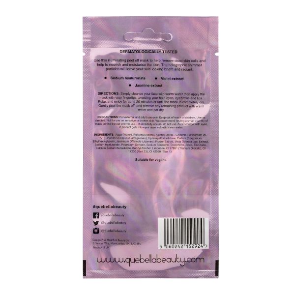 Holographic Peel off Mask