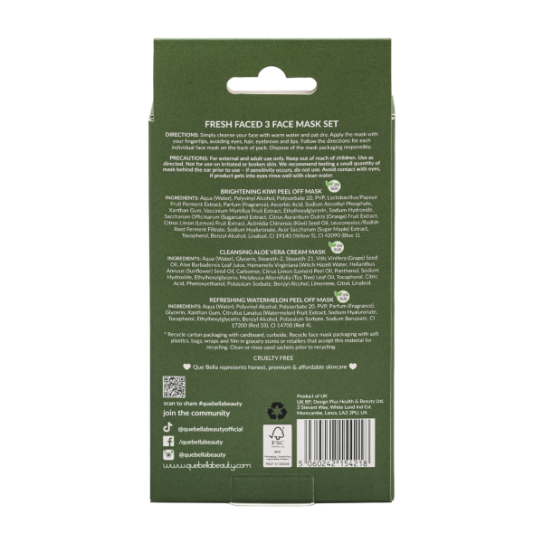 Que Bella Holiday Fresh Faced Face Mask Gift Set - Image 2